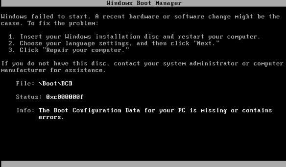 File Boot Bcd Windows 10